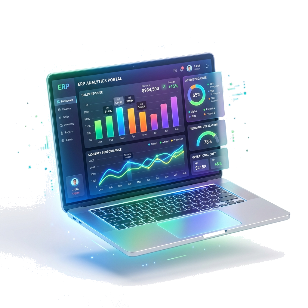 Aurex Saudi Arabia ERP Dashboard